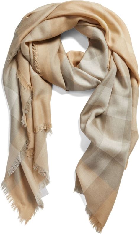 burberry mega check linen silk scarf|giant check wool scarf.